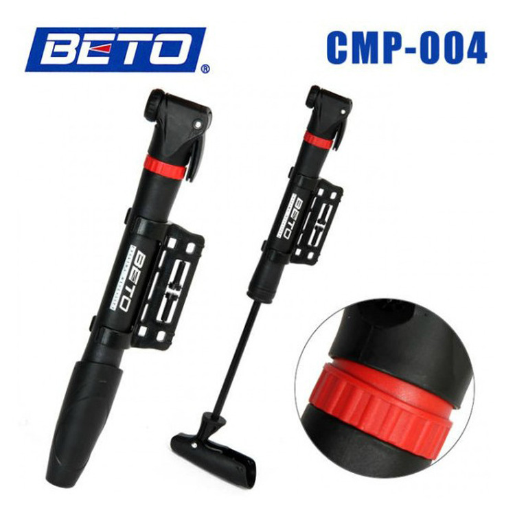 臺灣產CMP004 BETO自行車打氣筒 360度旋轉充氣頭 美嘴/法嘴通用批發・進口・工廠・代買・代購