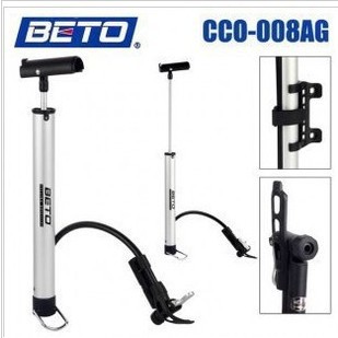 BETO CCO-008AG 高壓便攜式自行車打氣筒 帶支架軟管 打氣超省力工廠,批發,進口,代購