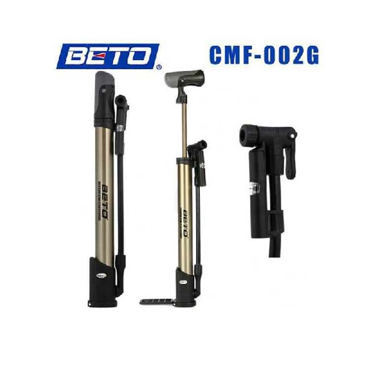 BETO自行車高壓打氣筒 山地車便攜落地打氣筒 帶壓力表 CMF-002G工廠,批發,進口,代購