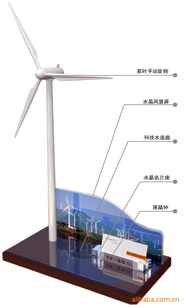 高檔風力發電機模型 風電企業文化宣傳禮品 批發定製工廠,批發,進口,代購