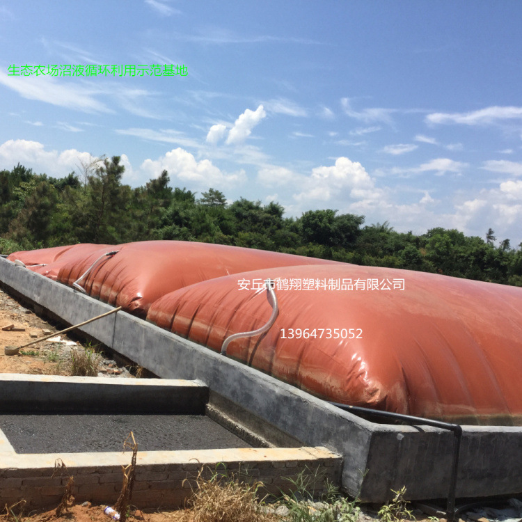 生態農場沼液循環利用示范基地 紅泥軟體沼氣池 養殖場沼氣工程工廠,批發,進口,代購