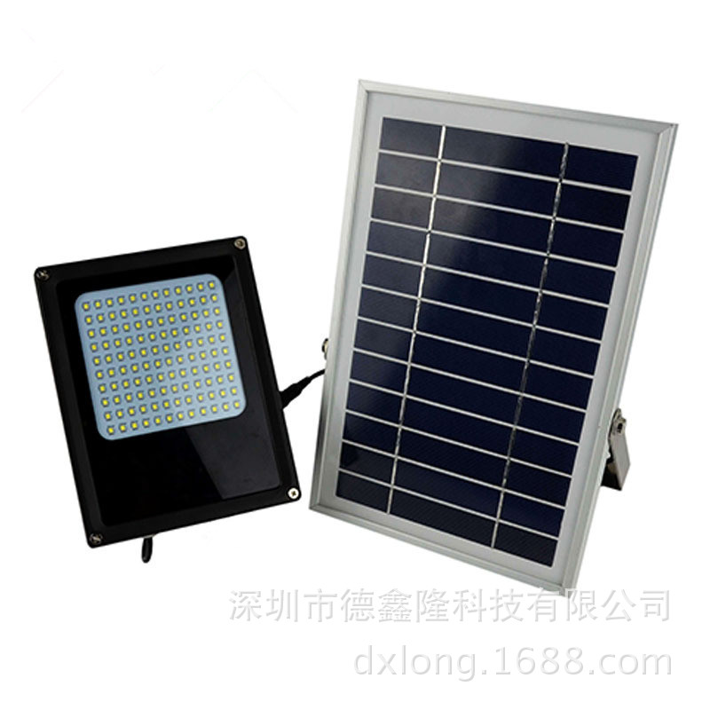 太陽能投光燈 120LED 高亮泛光燈私傢庭院太陽能燈 D-600F工廠,批發,進口,代購