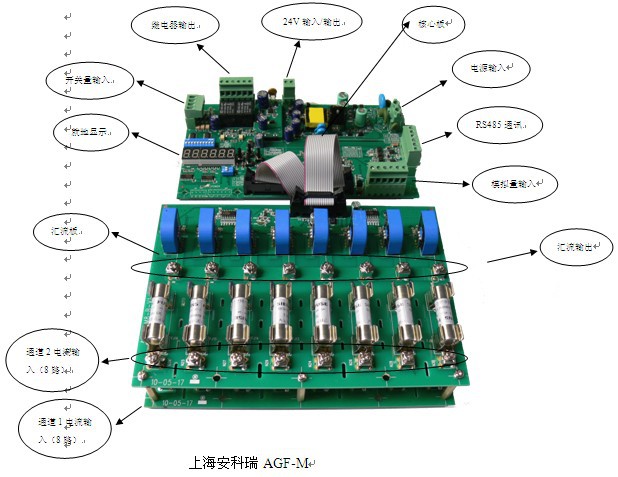 安科瑞AGF-M8光伏匯流采集板工廠,批發,進口,代購