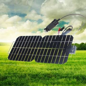 外貿電商特供18V5.5W柔性太陽能電池板太陽能汽車電池涓流補電器批發・進口・工廠・代買・代購