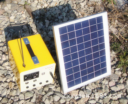 太陽能板充電傢庭太陽能照明小系統可收聽FM播放MP3移動電源批發・進口・工廠・代買・代購