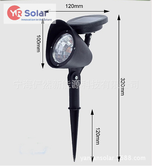 塑料太陽能射燈 太陽能LED燈 太陽能草坪燈 太陽能感應燈工廠,批發,進口,代購