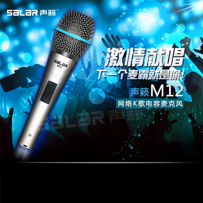 Salar/聲籟 M12 電容麥克風 YY QT網絡K歌話筒KTV電腦語音麥克風批發・進口・工廠・代買・代購