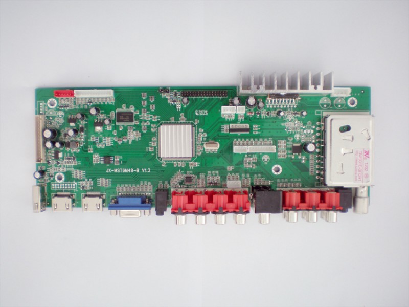 液晶電視板JX-6M48-B TV板，電視主板，AV,VGA,USB,HDMI,YPBPR工廠,批發,進口,代購