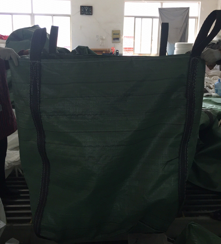 專業定製綠色多次性便宜噸袋 兩吊兜底價格實惠質量可靠工廠,批發,進口,代購