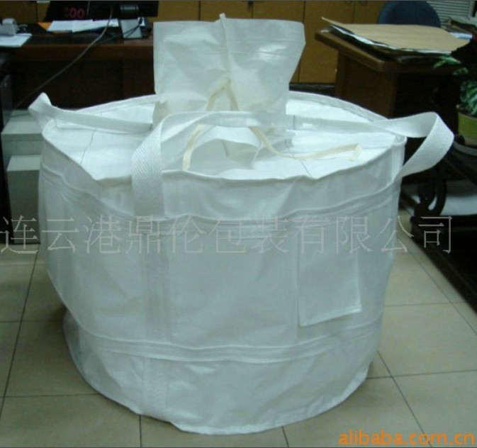 連雲港鼎倫包裝生產供應白色圓桶型PP集裝袋 圓底噸袋工廠,批發,進口,代購