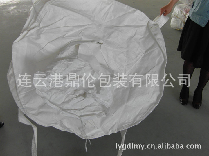 批量銷售江蘇白色頂點式圓形PP噸袋塑料批發・進口・工廠・代買・代購