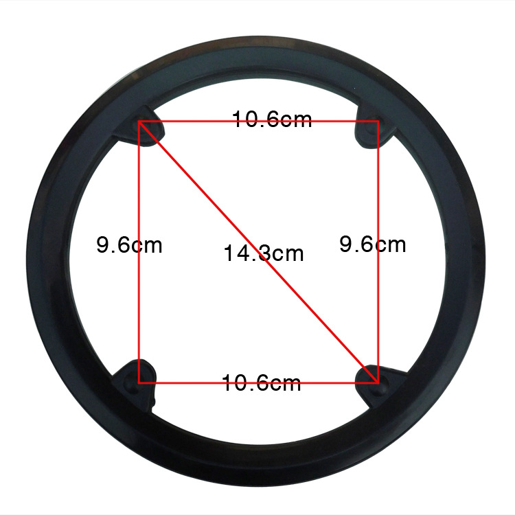 山地自行車牙盤護罩 42齒牙盤罩 4孔 黑色齒盤護鏈罩單車配件工廠,批發,進口,代購