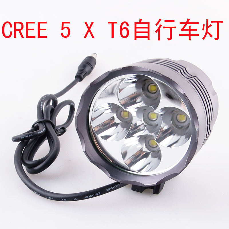 推薦 CREE 5T6自行車燈 5600LM超高亮自行車燈cree鋁合金自行車燈工廠,批發,進口,代購