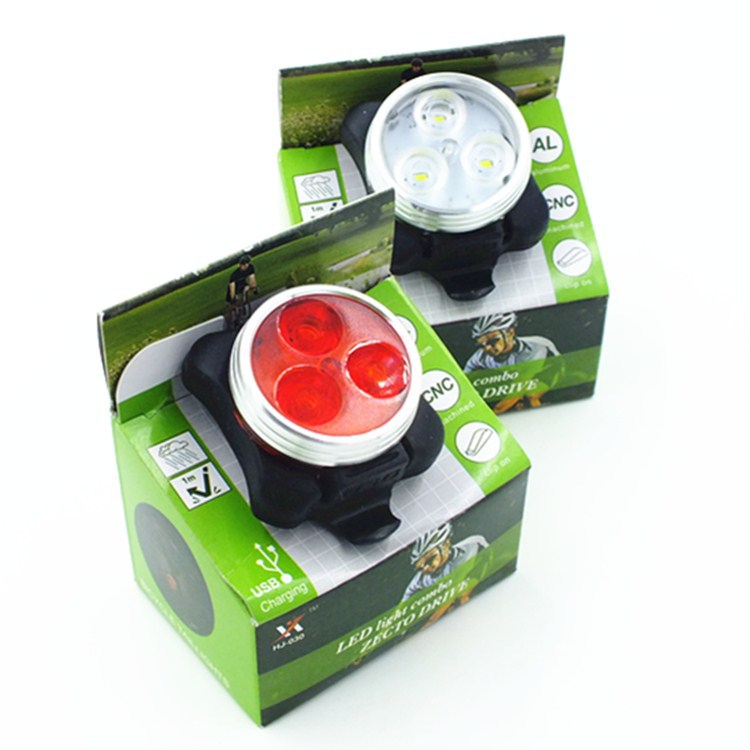 新款山地車尾燈 USB充電自行車燈 單車前燈 安全警示燈 HJ-030批發・進口・工廠・代買・代購