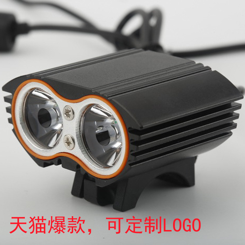 自行車燈 鋁合金車前燈T6 USB強光手電筒LED戶外騎行L2 照明工廠,批發,進口,代購