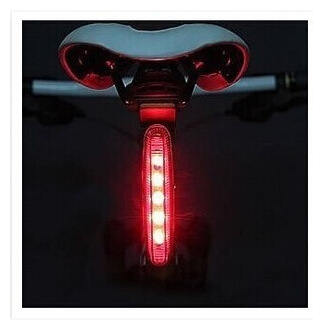 自行車長條尾燈 山地車紅色警示燈 聯排閃爍尾燈5LED單車裝批發・進口・工廠・代買・代購