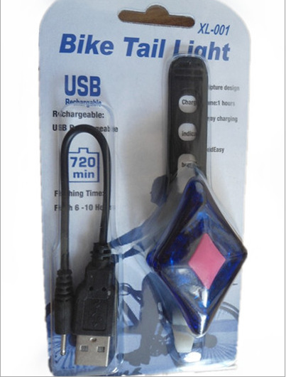 USB充電尾燈夜騎警示燈電子自行車尾燈 公路山地自行車騎行裝備批發・進口・工廠・代買・代購