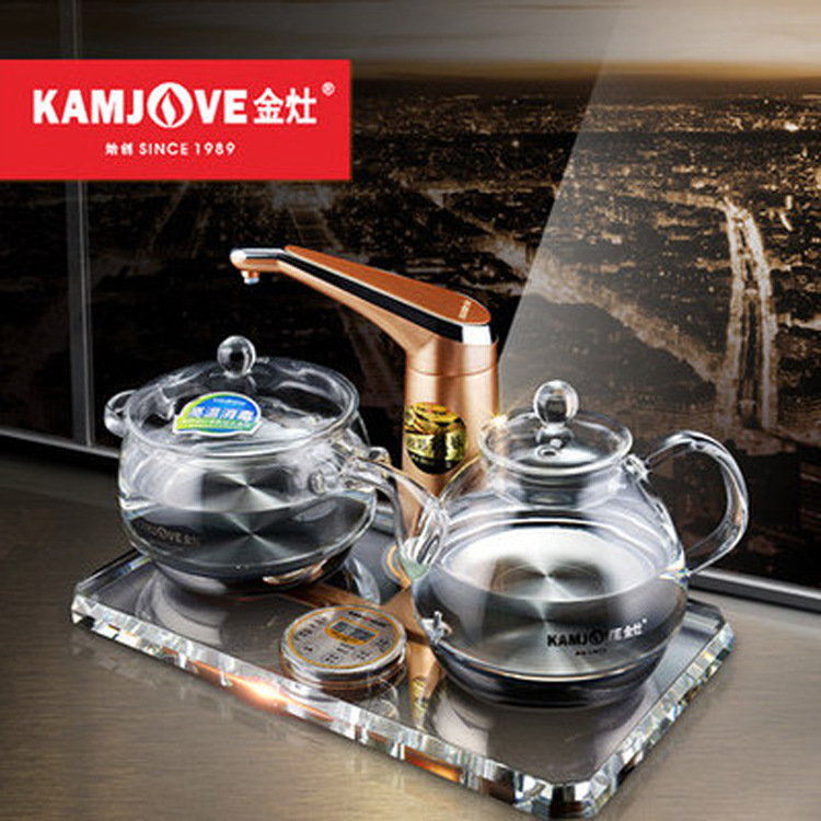 KAMJOVE/金灶 B66智能水晶電熱水壺玻璃養生壺電茶壺自動上水套裝工廠,批發,進口,代購