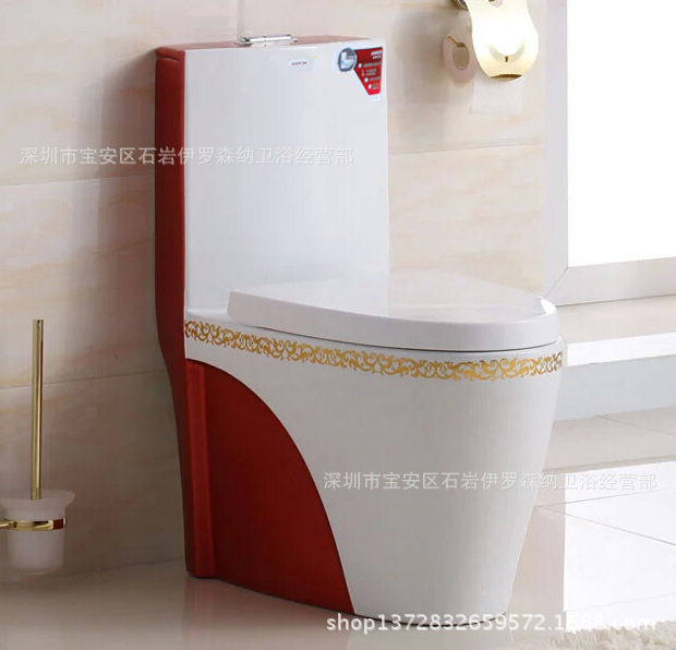 馬桶坐便器 超漩式彩金色雙色Toile墻排品牌座便器 200 250 350坑工廠,批發,進口,代購