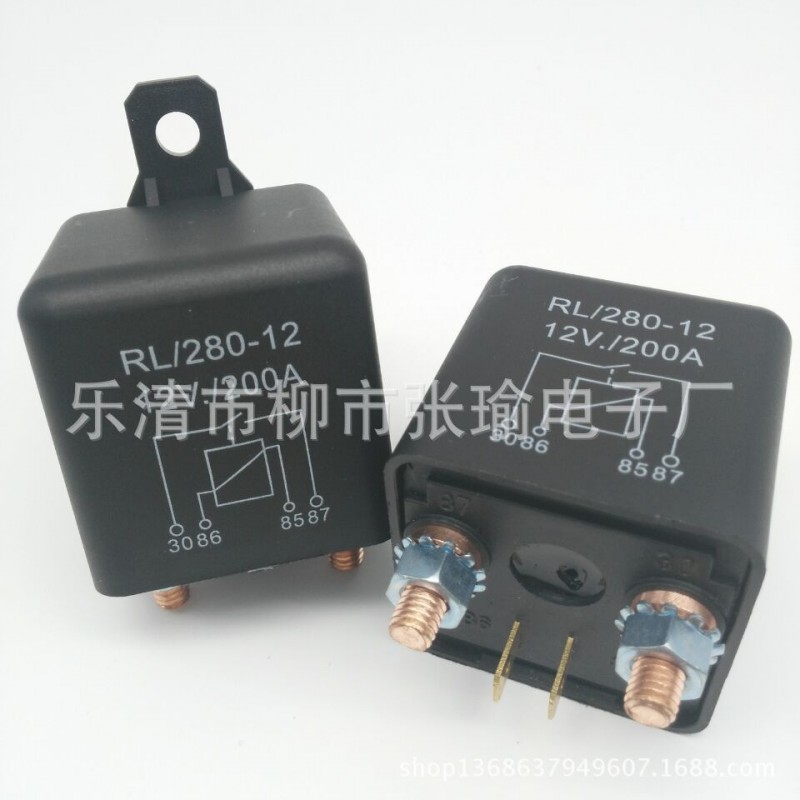 電動叉車汽車觀光車直流接觸器12V24V200A接觸器直流批發・進口・工廠・代買・代購