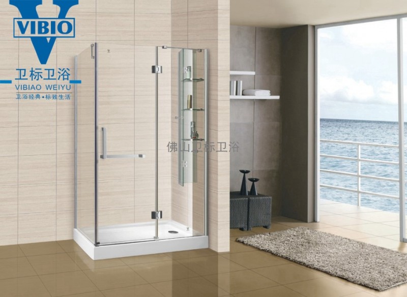 【衛標】供應方型兩固一活簡易淋浴房 304不銹鋼淋浴房定製工廠,批發,進口,代購