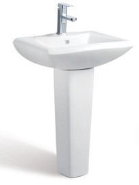 Z洗手立柱盆 背靠墻安裝 方形立柱洗手盆 V4202工廠,批發,進口,代購
