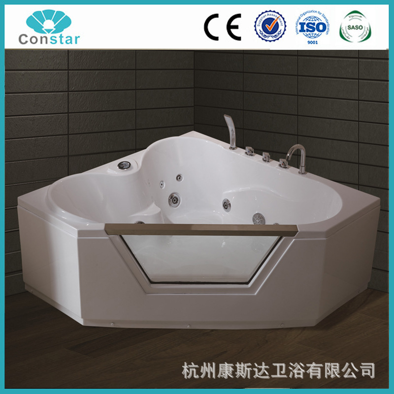 浴缸C028 五件套 普通浴缸 沖浪按摩浴缸 亞克力雙人智能恒溫浴缸批發・進口・工廠・代買・代購