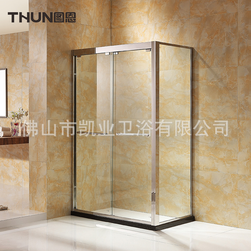 圖恩 整體淋浴房304不銹鋼長方形洗澡間浴室鋼化玻璃隔斷淋雨房工廠,批發,進口,代購