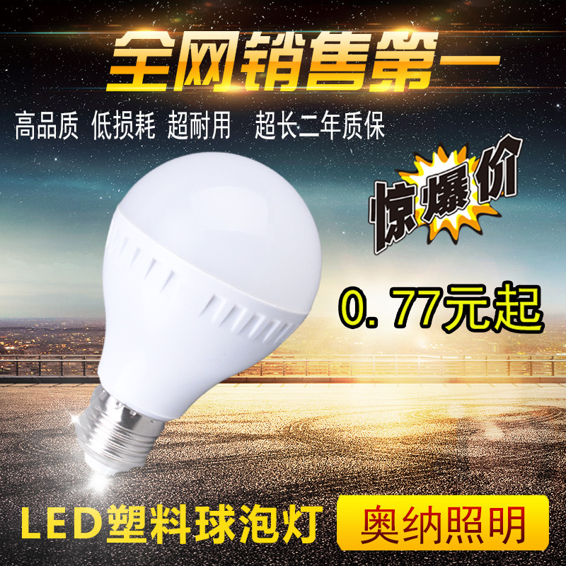 led球泡燈 塑料球泡燈 led節能燈泡3w led燈泡E27/E14螺口B22卡口批發・進口・工廠・代買・代購