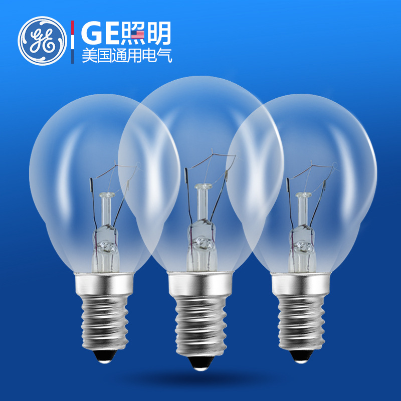 美國通用電氣 GE 透明 圓形 白熾燈泡 長壽命25W40wE14 普通燈泡工廠,批發,進口,代購