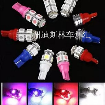 廠傢直銷T10 5SMD 5頭示寬燈/機表燈/閱讀燈/牌照燈 w5w 5smd工廠,批發,進口,代購