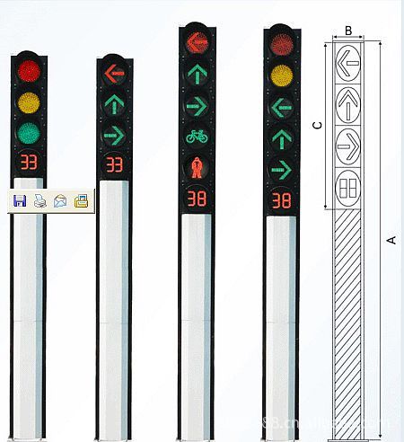 【框架式紅綠燈】 方管式紅綠燈  一體化交通信號燈控製批發・進口・工廠・代買・代購