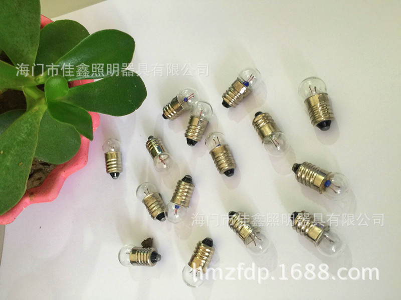 供應電珠（E10螺口1.5V0.3A 2.5V0.3A 3.8V0.3A)工廠,批發,進口,代購