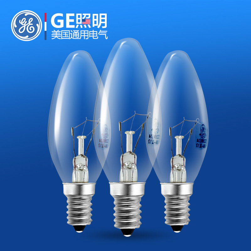 美國通用電氣 GE 愛迪生燈泡 透明 燭形 白熾燈泡 長壽命 燭泡工廠,批發,進口,代購