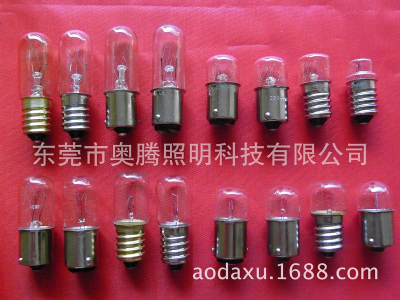 6V,12V,24V,30V,48VT16設備指示燈泡,T16X35mm,T13小平頭燈燈泡廠工廠,批發,進口,代購