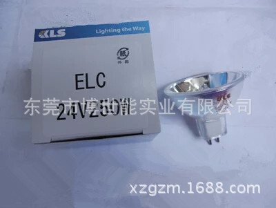 原裝日本KLS鹵素燈杯 ELC 24V250W 設備檢測照明燈 光學機器燈泡工廠,批發,進口,代購