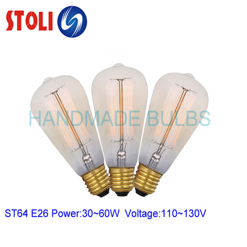 ST64型120V手工燈泡  60W鎢絲燈泡 優質清光色白熾燈 廠傢直銷工廠,批發,進口,代購