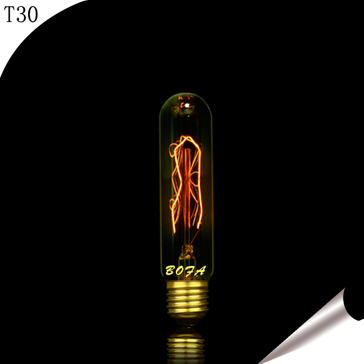 T10鎢絲管泡128mm 7AK Edison bulb 25/40W照明白熾燈 源產地批發工廠,批發,進口,代購