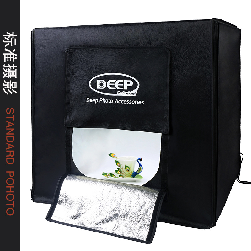 DEEP攝影器材新一代LED柔光箱專業攝影燈箱 80cm攝影棚套裝道具批發・進口・工廠・代買・代購