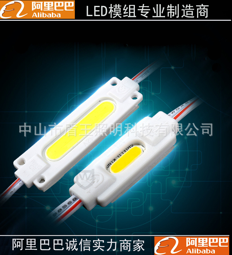 Led 廣告燈箱模組2W高亮度dc12v 防水IP65 1燈led cob 發光字模組工廠,批發,進口,代購