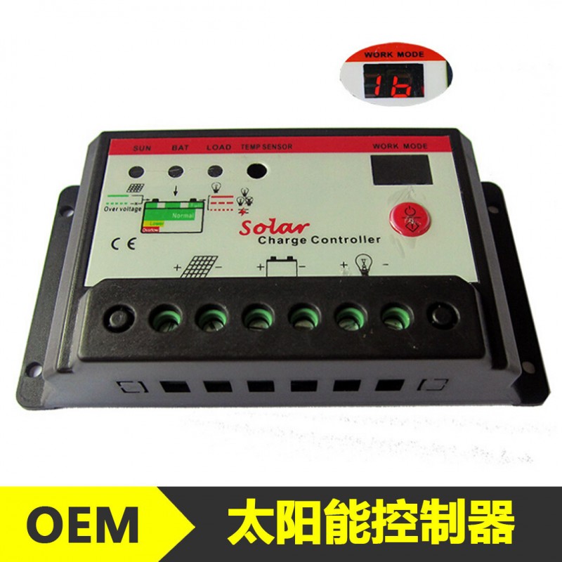 工廠直銷 15A太陽能控製器 12V24V自動識別 數顯控製 太陽能系統工廠,批發,進口,代購