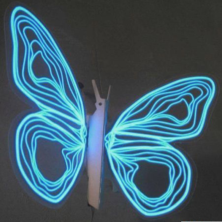 佛山蝴蝶型冷光線 圖案裝飾EL冷光線 特色EL冷光線廠傢批發・進口・工廠・代買・代購