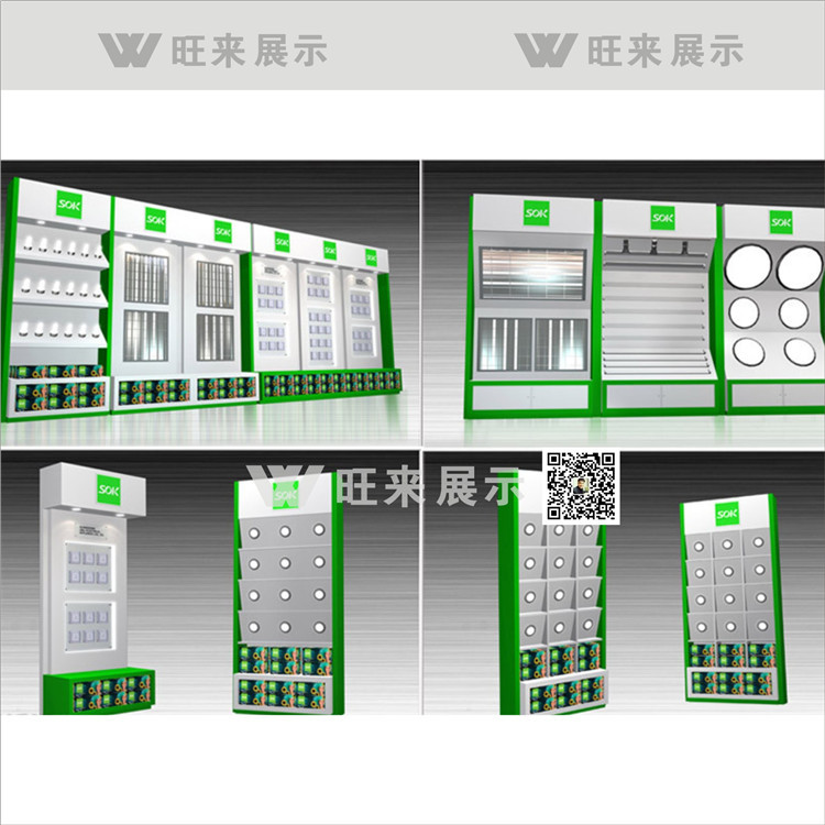 廠傢可定做展示櫃 戶外燈飾背景墻 LED戶外照明路燈木櫃工廠,批發,進口,代購