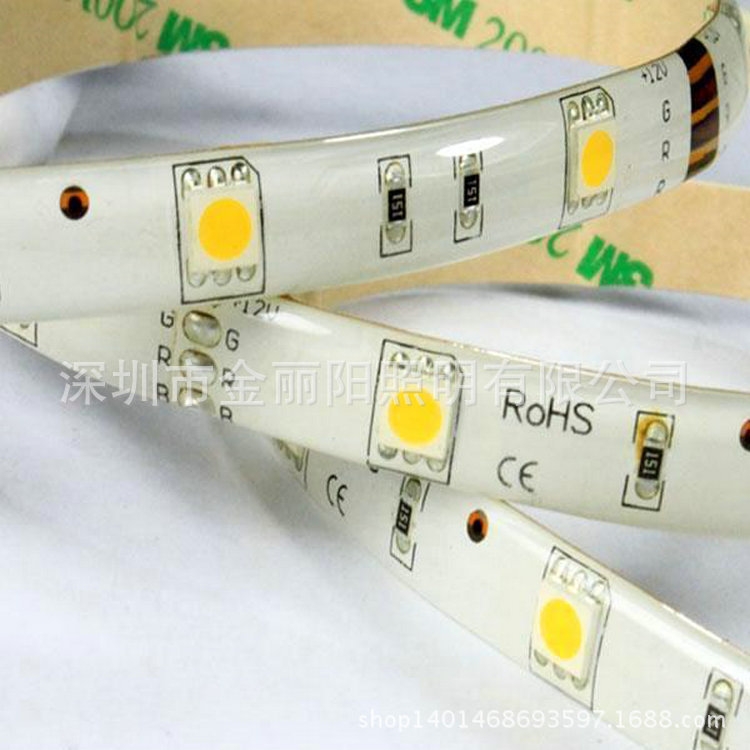 深圳廠傢  LED燈條 一條龍生產 5050 60燈矽膠防水 防裂  耐高溫工廠,批發,進口,代購