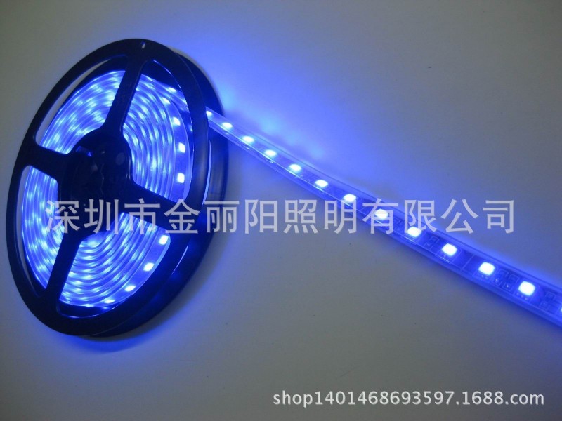 深圳龍華 承接 LED軟燈帶 表麵矽膠防水 5050 60燈藍光工廠,批發,進口,代購