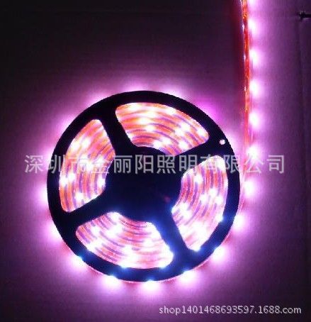 深圳龍華 專業LED燈帶工廠直銷 5050粉紅 60燈每米 矽膠防水加工工廠,批發,進口,代購