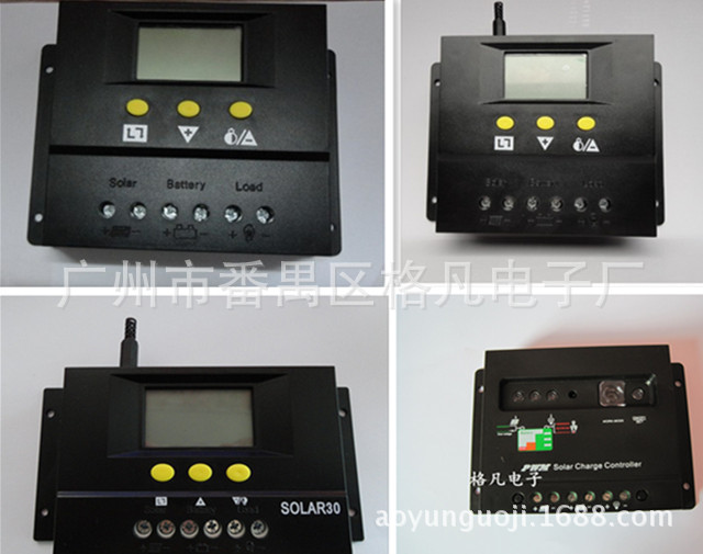 LCD液晶顯示 太陽能控製器 30A 12V24V自動識別轉換 電壓可調節批發・進口・工廠・代買・代購