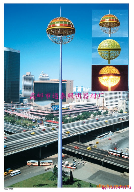 代工河南省鄭州市高桿燈廠傢 25米升降式不銹鋼球形LED高桿燈批發・進口・工廠・代買・代購