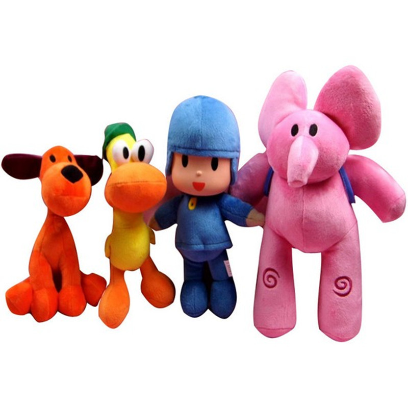 Pocoyo 小P優優 毛絨娃娃玩具公仔 優優 軟塑膠麵版 26CM工廠,批發,進口,代購