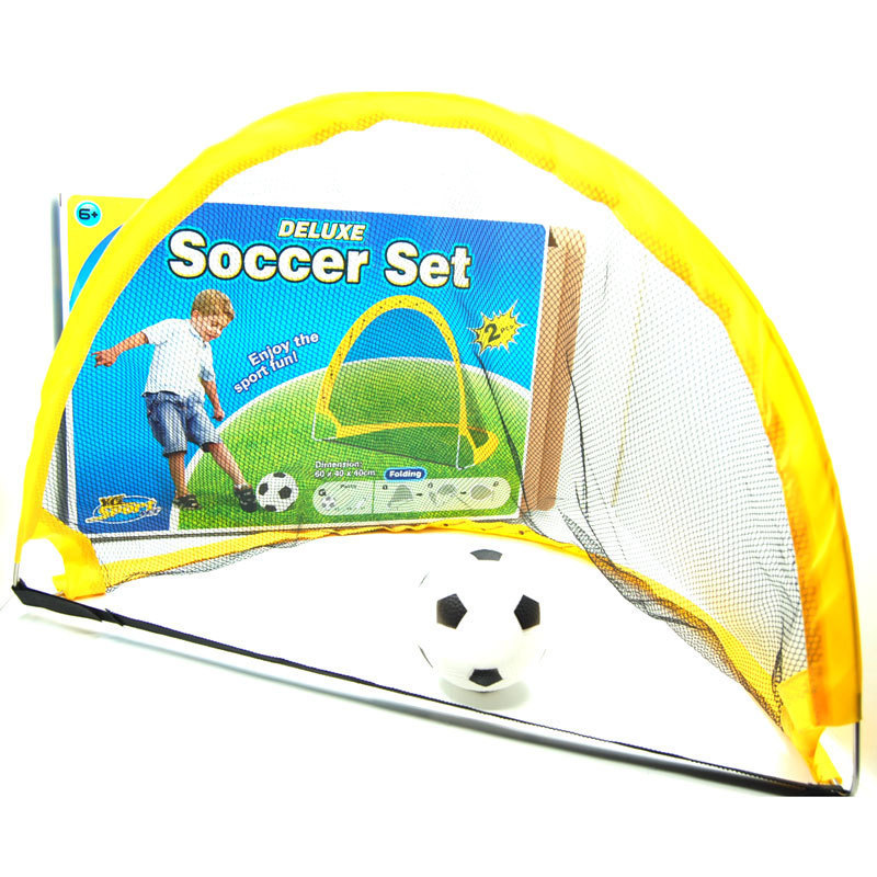 兒童足球門運動休閒玩具 足球玩具套裝可折疊簡易便捷式兩門+球批發・進口・工廠・代買・代購
